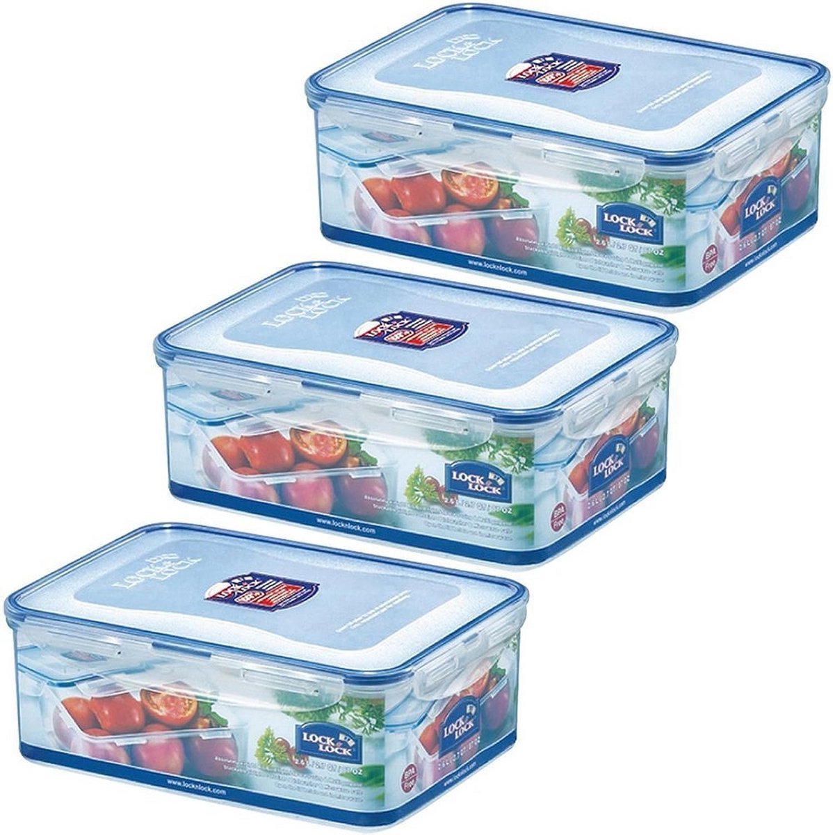Stapelbare Vershouddozen Rechthoekig 2.6L - 3 Stuks