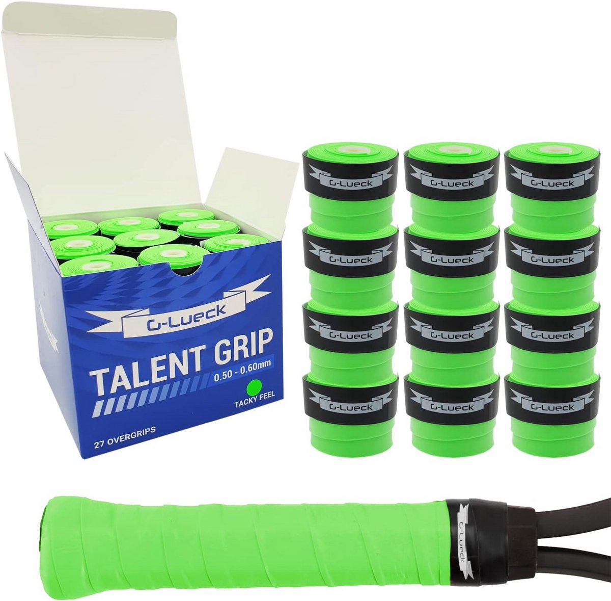 Tennis Overgrips Gripband voor Squash en Badminton - 27 Stuks - Dikte 0,50-0,60 mm