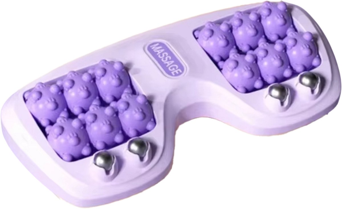 Reflexologie Voetmassage Apparaat met Magnetische Kralen – Acupressuur & Voetmassage voor Diepe Ontspanning, Stressvermindering en Thuis Wellness- PAARS