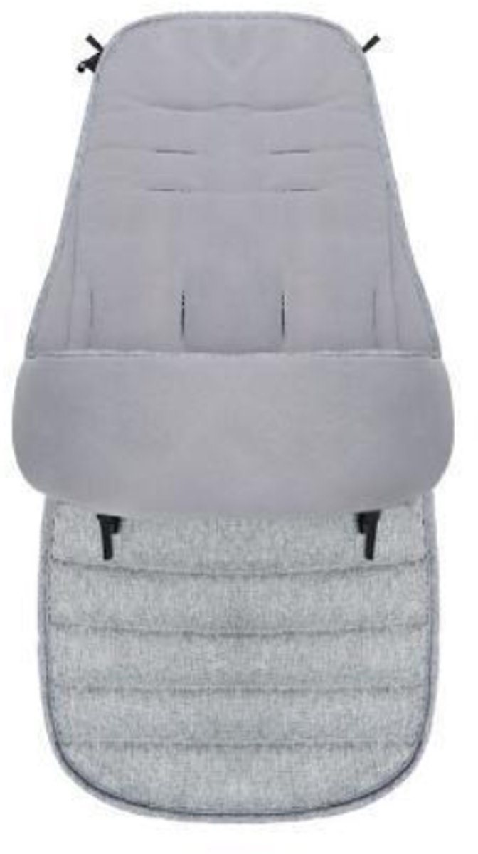 Babyslaapzak - afneembare rits - antislip en warm - 42×90×12 cm - Grijs