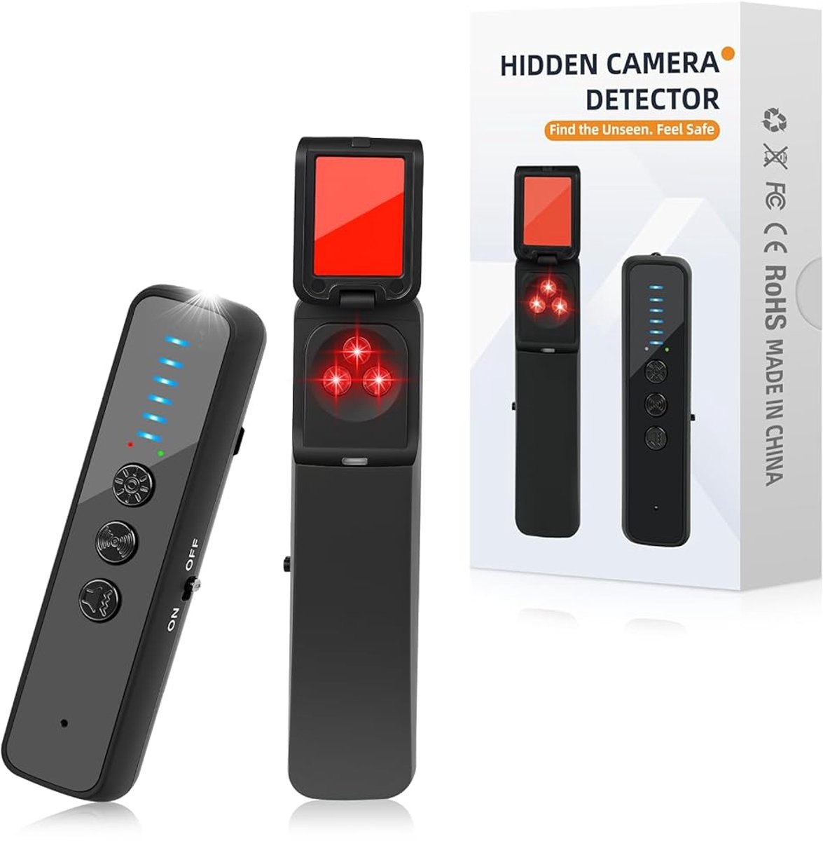 Anti-Spion Detector – Verborgen Camera & RF Signaal Scanner – GPS Zoeker voor Privacy Bescherming