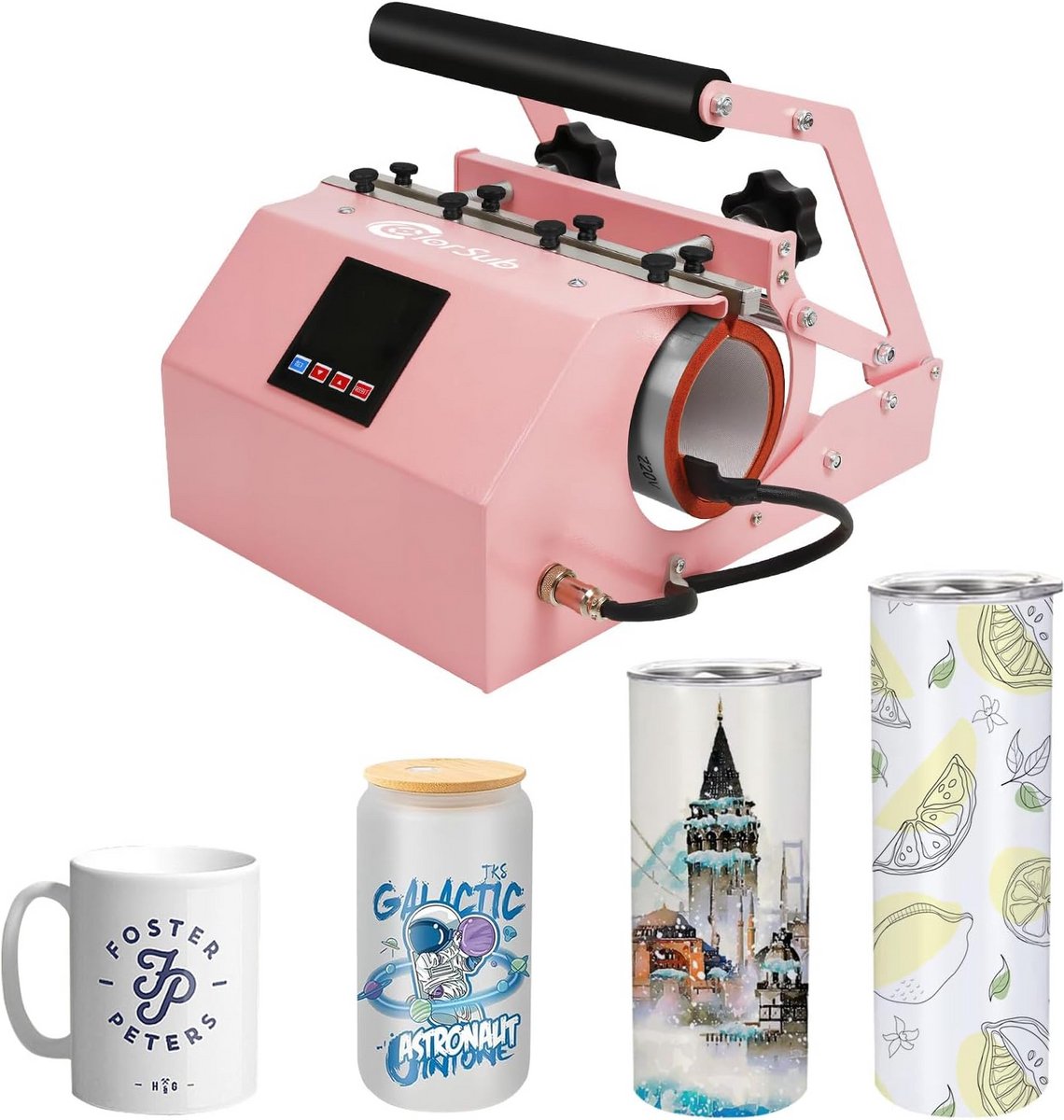 Mokpers Tumbler voor Sublimatie en Warmtepersmachine - DIY Cup Press