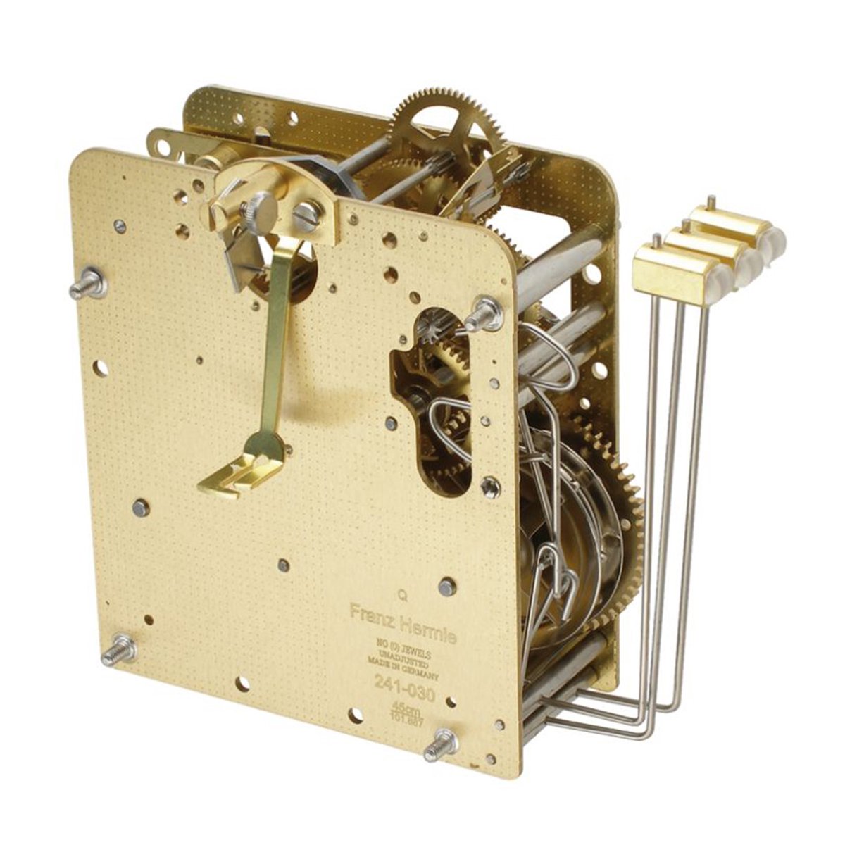 Ketting uurwerk Hermle 241-030, 8-daags, Slingerlengte 45cm, Slag op gong