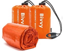 BOTC Noodslaapzak - Survival Slaapzak - 2 stuks - Emergency Sleeping Bag - Outdoor slaapzak - Backpack