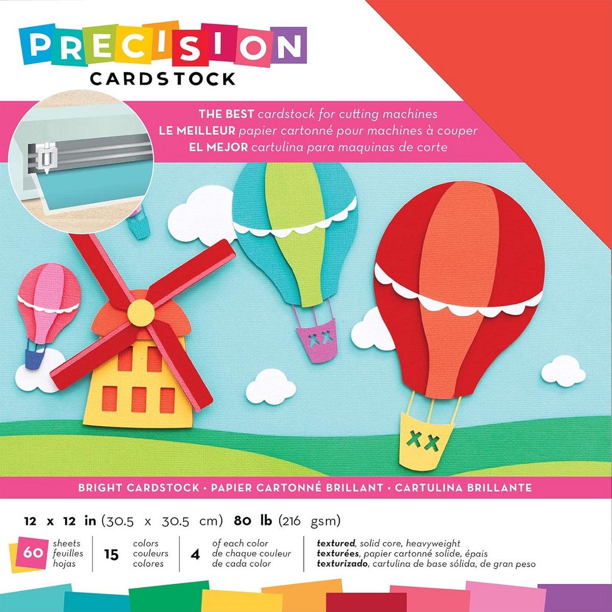 Precisiekarton 36 kg, 30,5 x 30,5 cm, 60 stuks - Licht en Gestructureerd