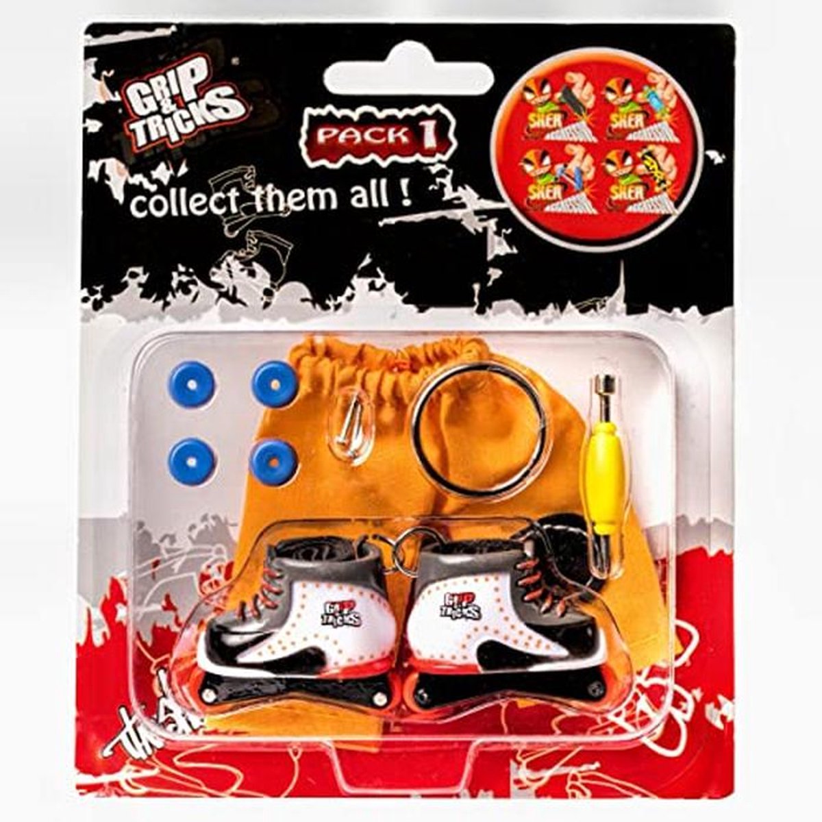 Freestyle Inline Finger Skates met Mini Fingerboard Toebehoren - Vinger Schaatjes voor Kinderen 6 Jaar en Ouder