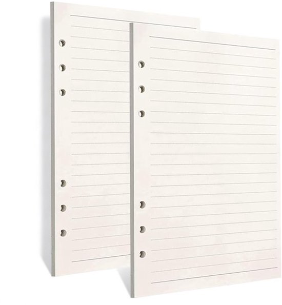 Foto: 160 vel a5 navulpapier 6 gaats navulpapier 6 gaats losbladig papier a5 notitieboek dagboek navulpapier voor schetsen tekenen lijntekening 