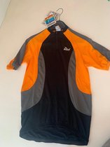 Rogelli for cycling - jersey short sleeve - zwart/oranje/ donkergrijs