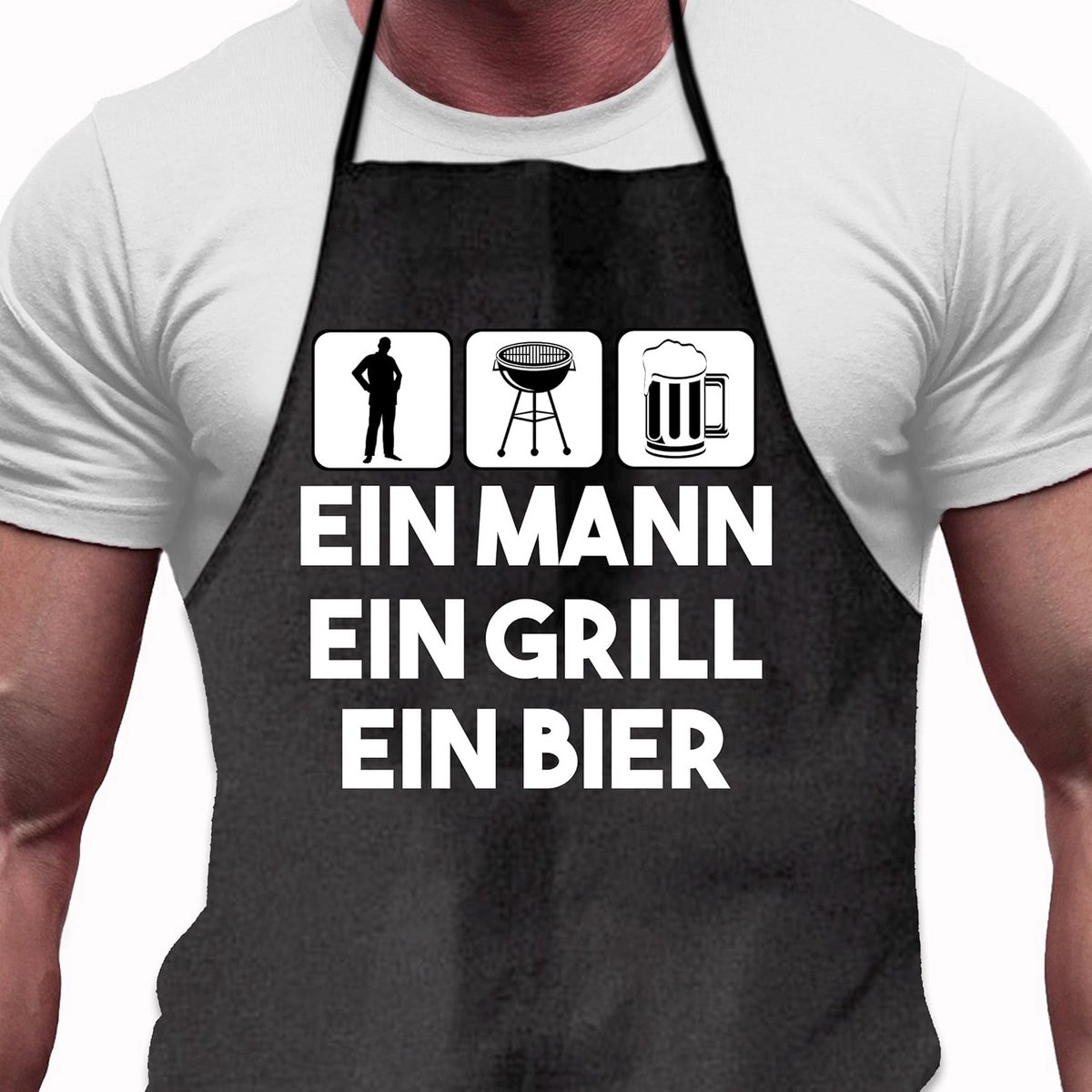 Grappig BBQ Schort voor Mannen - Humoristisch Cadeau voor Grillmeesters en Vaderdag