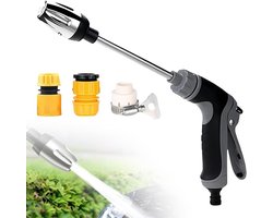 Hogedrukspuit voor Tuinslang met 3 Sproeiaansluitingen - Krachtige Turbowasher voor Auto & Terras Reinigen