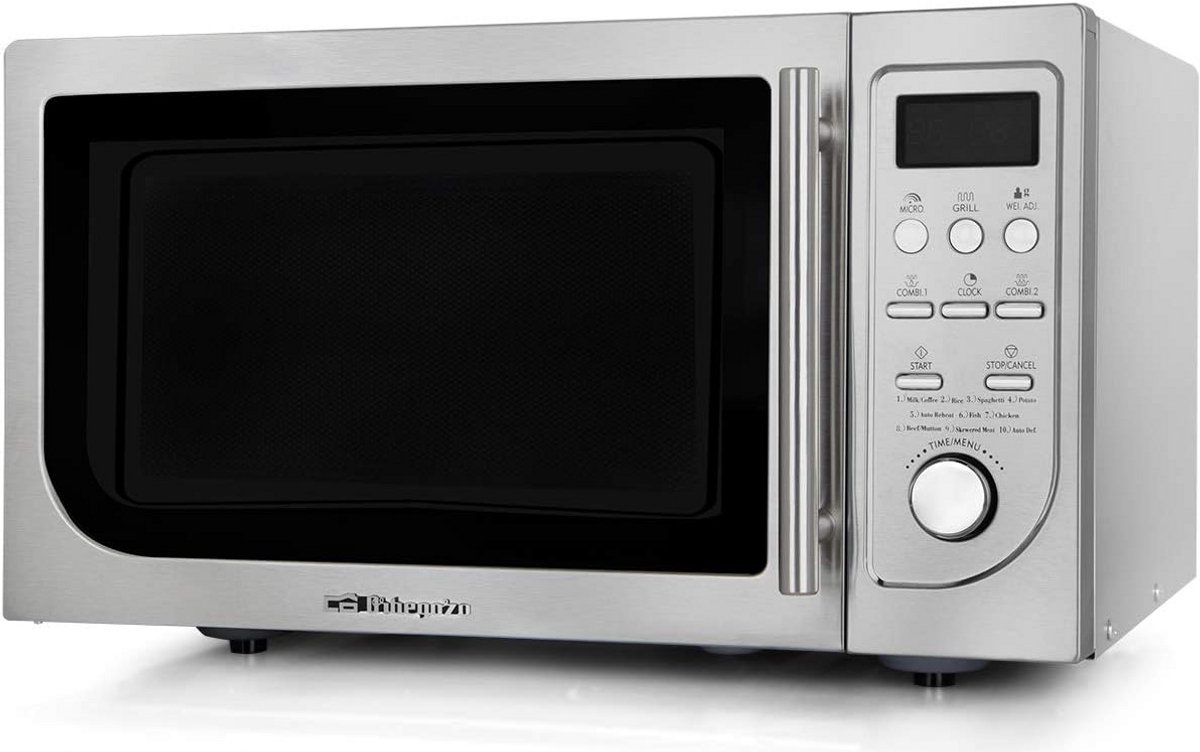Magnetron met Grillfunctie (900W, 25L) - 8 Vermogensstanden