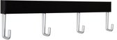 STAS Wandrek / Kapstok – 30cm - Zwart - universeel ophangrek en kapstok voor jas, tas en accessoires