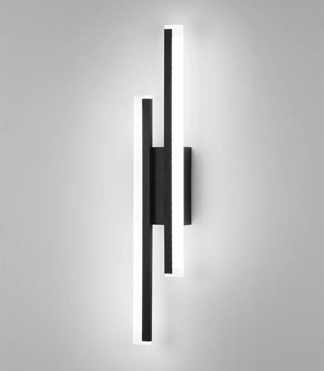 Moderne Zwarte Binnen LED Wandlamp 16W Langwerpige Verlichting voor Woonkamer en Gang