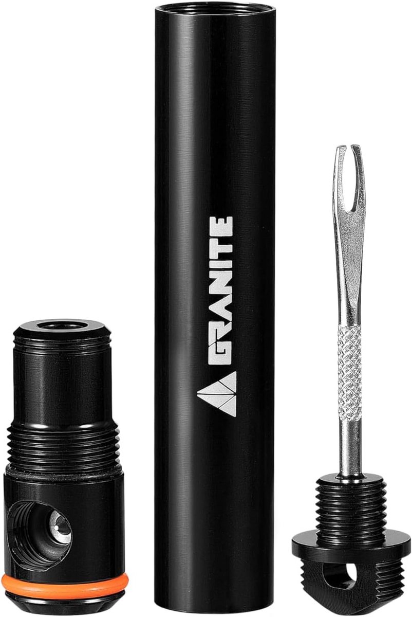 Tubeless Banden Reparatie Set met Geïntegreerde CO2 Flesje Pomp – Inclusief 2 Maten Pluggen
