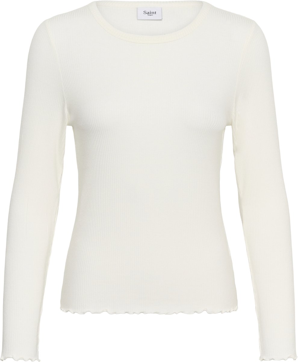 Saint Tropez OlaliaSZ LS Blouse Dames Blouse - Bright White