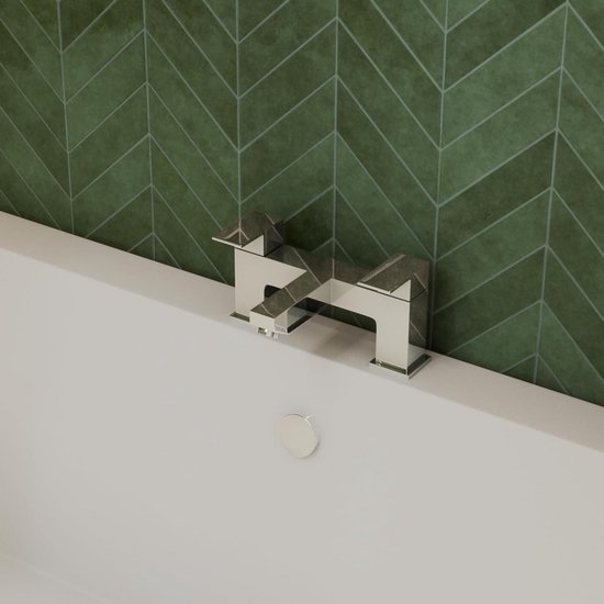 Enkele Hendel Badkamerkraan Waterval Messing Zilver - Badkamer