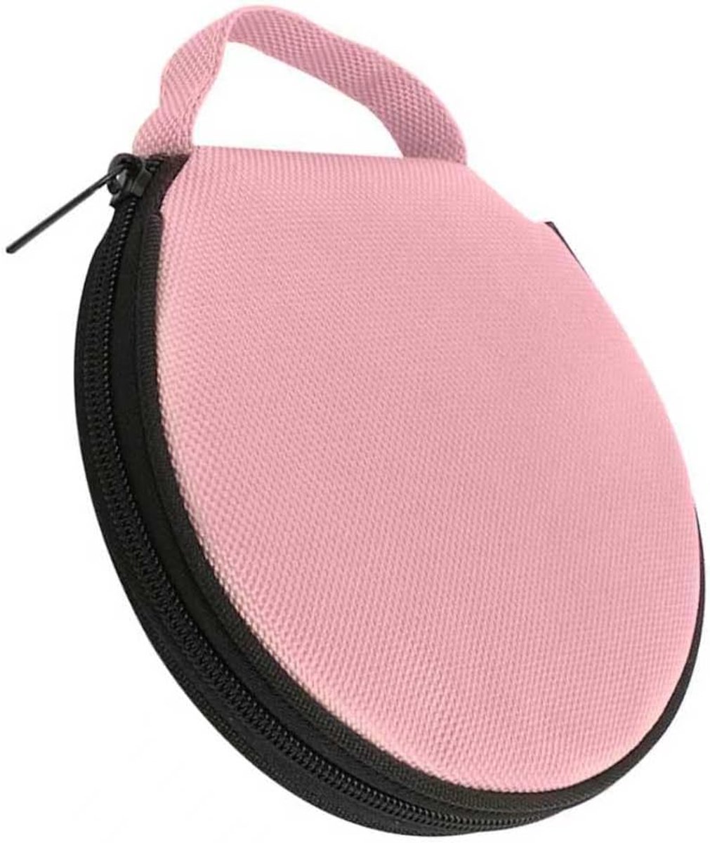 CD Hoes Opbergmap - DVD Hoesjes Case - Oxford doek - Met Ritssluiting - CD Tas - CD (Rom)/DVD Opberg Hoes - CD/DVD-Hoesjes Map - CD/DVD opbergsysteem - Oxford Handtassen - Geschikt voor 20 CD's of DVD's - 16.5*16 cm - Roze