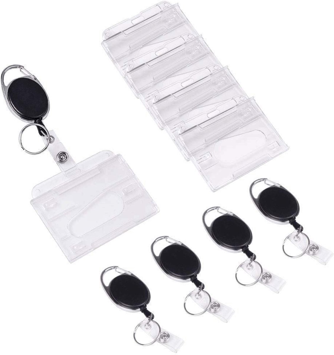 IMPERATORIS® Badgehouder - Pashouder Soft - ID Cardhouder - Waterdicht - Ideaal voor School, Universiteit en Kantoor - 5 Stuks