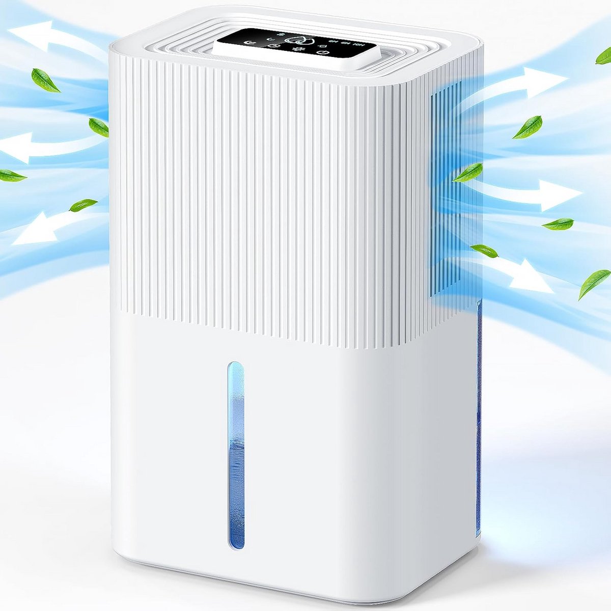 Stille Elektrische Luchtontvochtiger met Timer en Nachtlampje