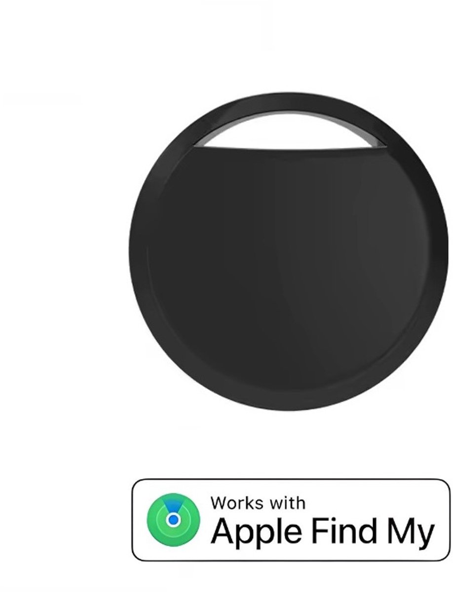 BlueTime - 1 stuk - Slimme Bluetooth Tag - Draadloze Sleutelhanger Tag met Geluidssignaal, Locatie delen & Lost Mode – Ideaal voor Sleutels, Portemonnee & Bagage - Geschikt voor Apple Find My