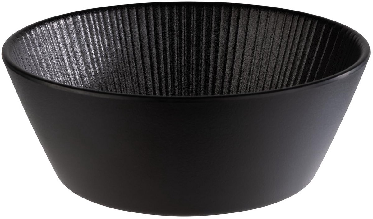 Ronde Zwarte Serveerschaal NERO - Diameter 20,5 cm - 1,2 Liter Inhoud