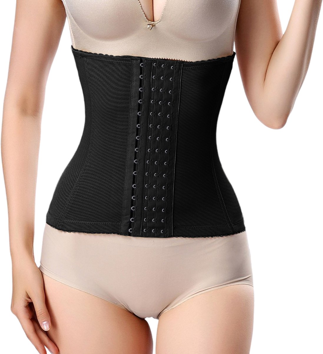 Waist Trainer Korset met 4 rijen haakjes - Corrigerend - Maat 3XL - ShapeTape - Korset - Shapewear korset - Snel afvallen - Zweetband buik