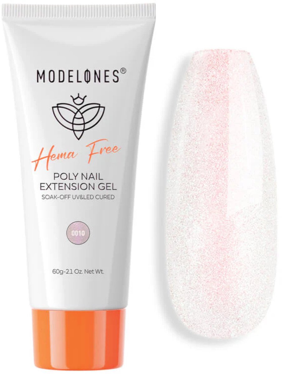 Modelones - Aurora Frost - HEMA & TPO-vrije Polygel - Poly Nail Gel 60 g - Nagelverlenging - UV/LED - Niet-plakkerige formule
