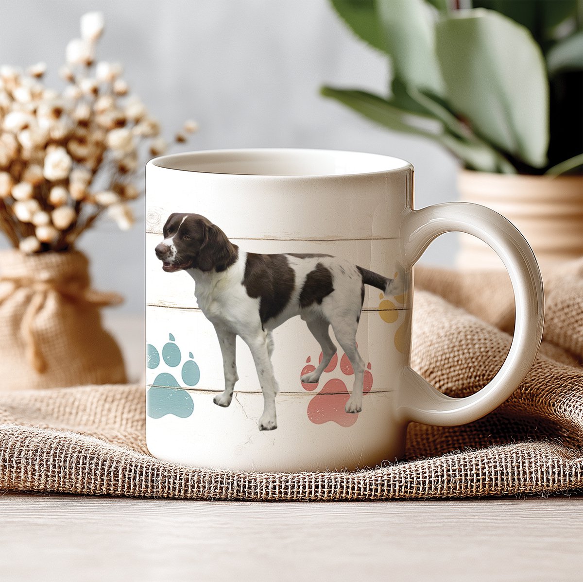 Mok - 330 ML - Hond - Drentsche Patrijshond - Koffiemok - Theemok - Thee of Koffie - Koffiebeker - Koffietas Geschenk Cadeau