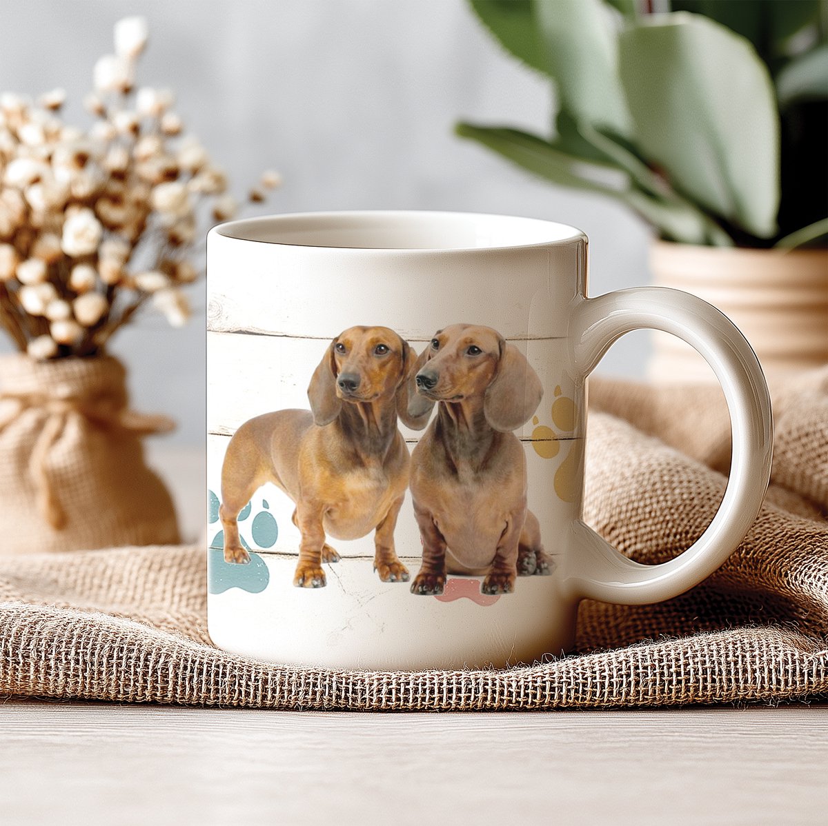 Mok - 330 ML - Hond - Tekkel - Koffiemok - Theemok - Thee of Koffie - Koffiebeker - Koffietas Geschenk Cadeau