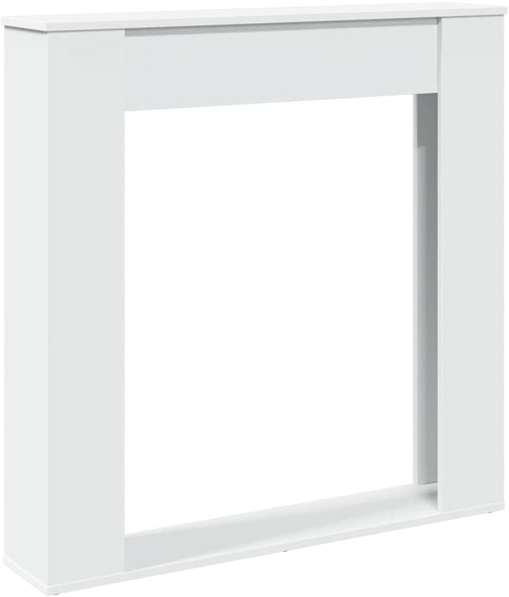 Witte Schouw Ombouw voor Elektrische Haard 100x100 cm