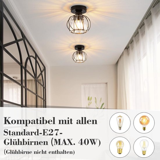 Prestige hanglamp met transparante kristallen hangers - Oristano