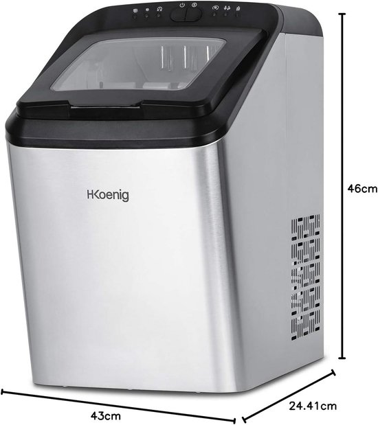 Professionele Ijsblokjesmachine 15kg per Dag met 2 Formaten, Snel en Compact van Merkloos — afbeelding 4