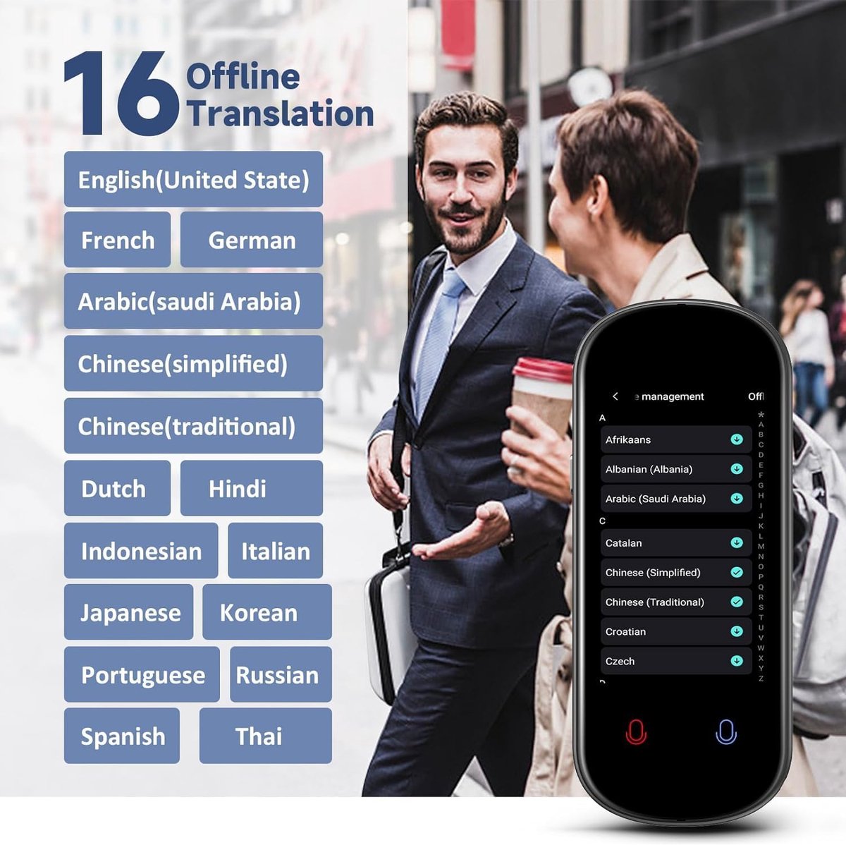 Dit Realtime Vertaalapparaat met 137 Talen en Offline - afbeelding 3