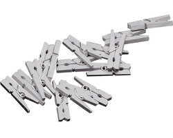 Haza Original Miniwasknijperset 20-delig 2,5 Cm Zilver
