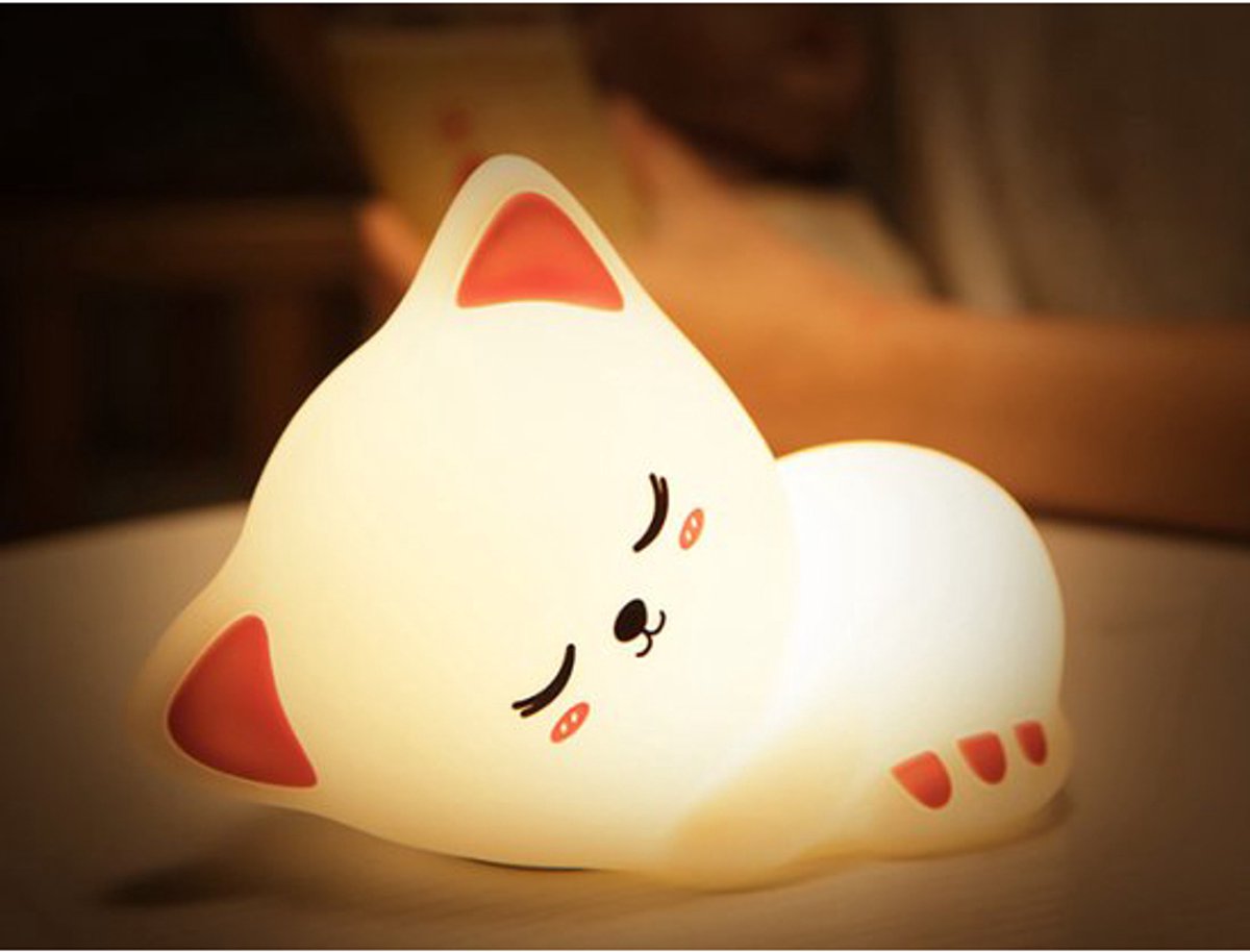 Kattennachtlampje voor kinderen, babynachtlampje, oplaadbaar babynachtlampje voor kinderen, draagbaar led-babynachtlampje voor meisjes en jongens