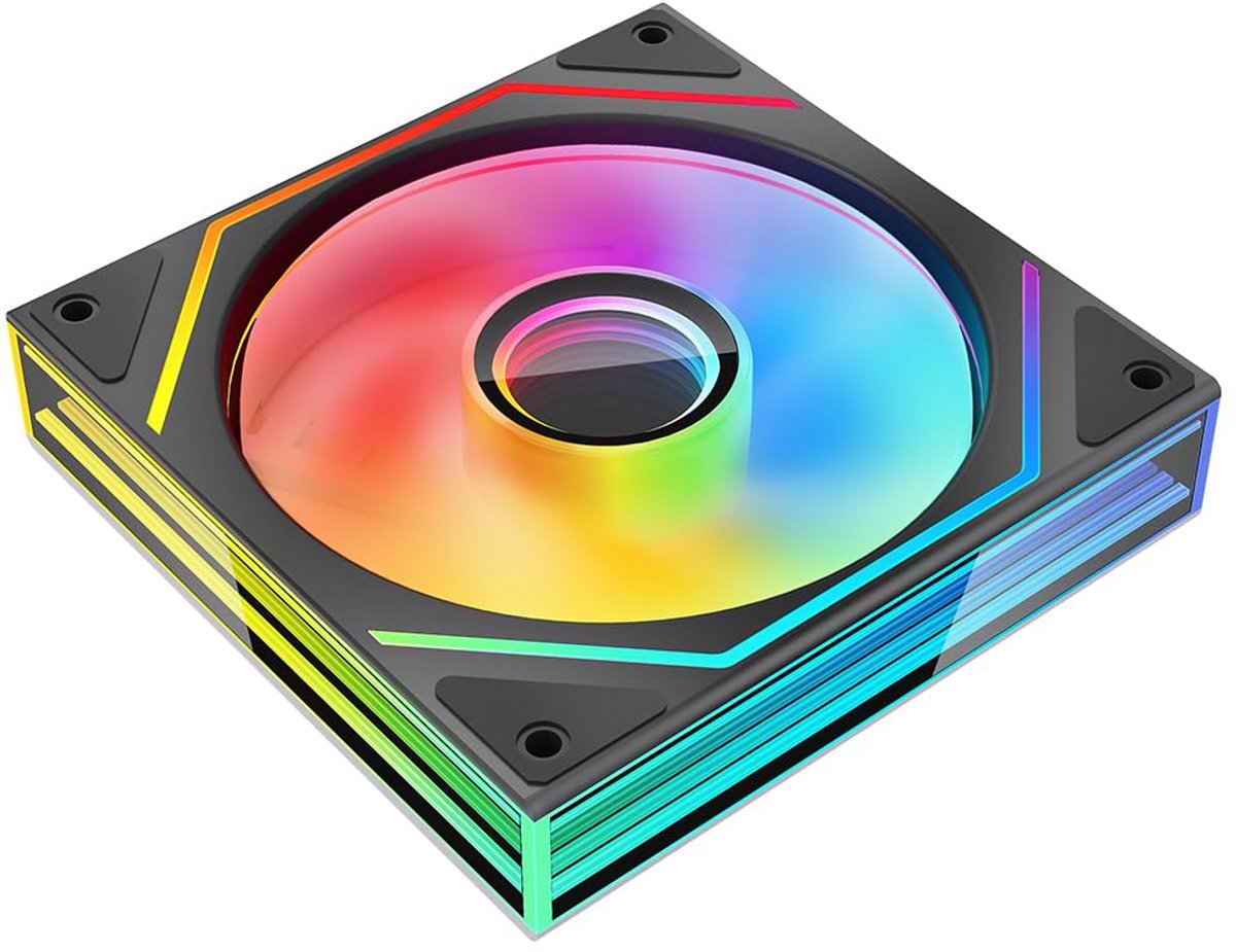 120mm PC Ventilator met Drievoudige Oneindige Spiegel ARGB Verlichting en PWM Controle