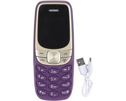 Mini Mobiele Telefoon Dual Sim 2G Ontgrendeld - Kleine Draagbare Telefoon met Bluetooth Dialer