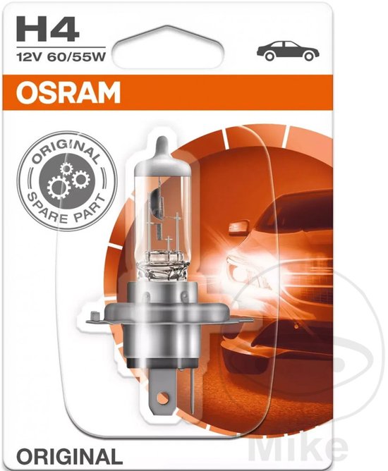 Osram H4 12V 60/55W originele reserveonderdeel autolamp.