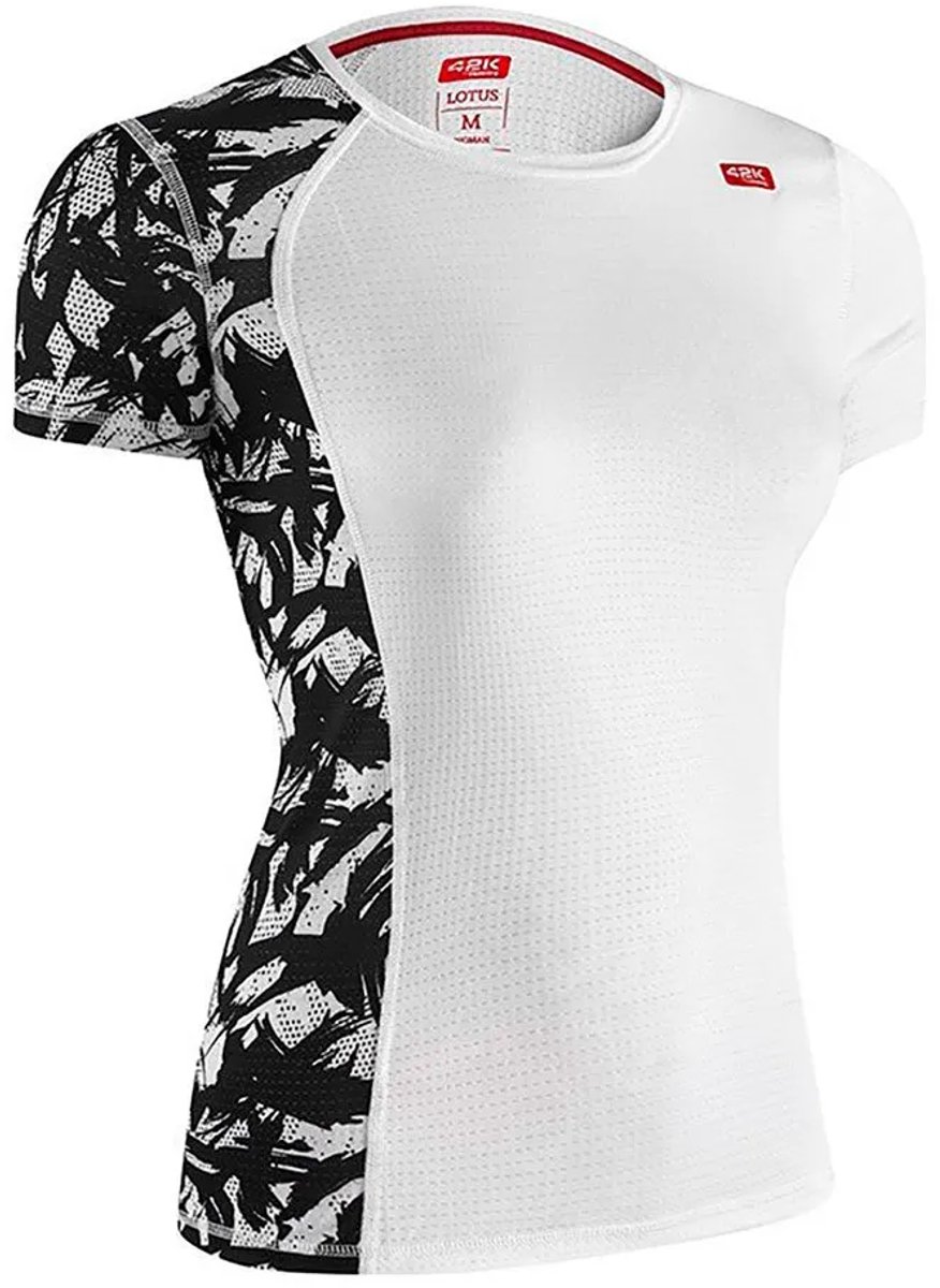 42k Running Lotus T-shirt Met Korte Mouwen Wit S Vrouw