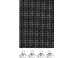 Zonwering Raam met Zuignappen 200 × 100 cm Zonder Boren Eenvoudige Montage