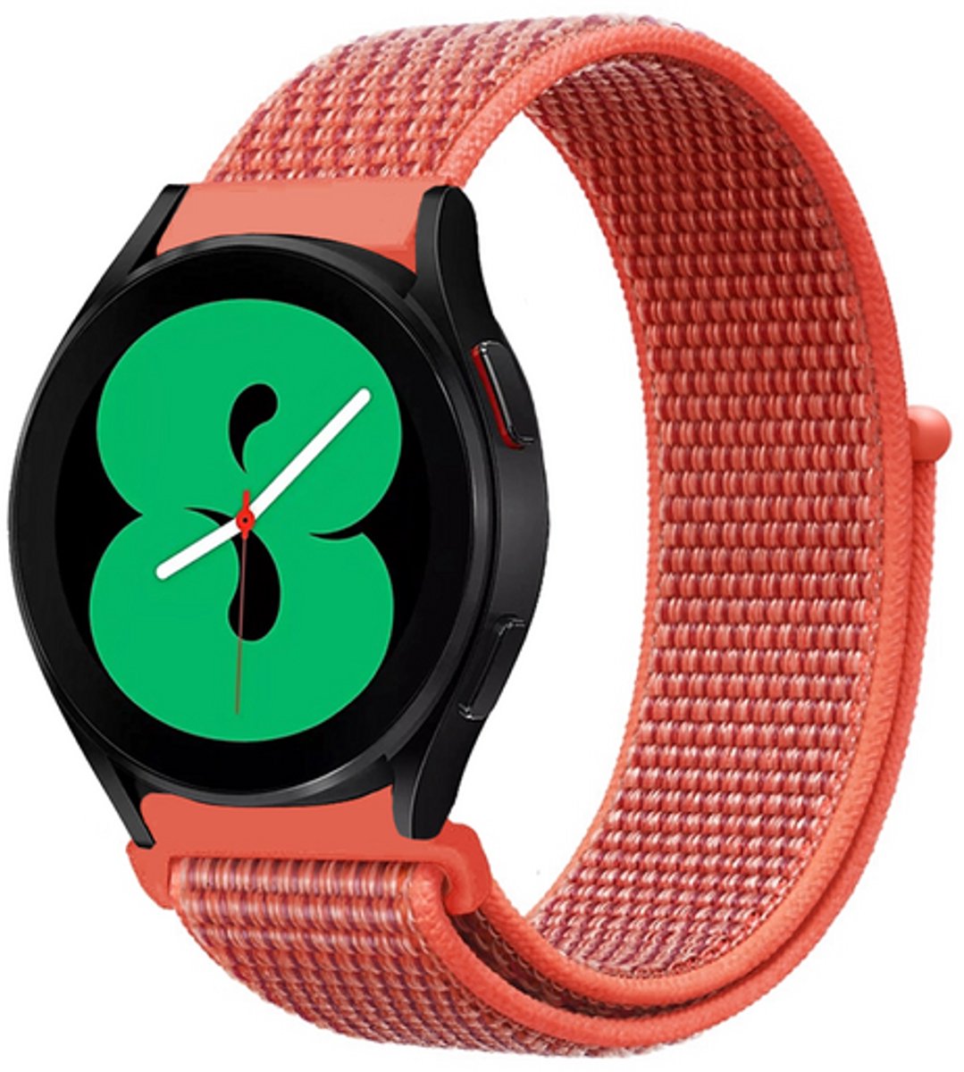 By Qubix - Sport Loop nylon bandje - Rood - geschikt voor Huawei Watch 5 - 46mm