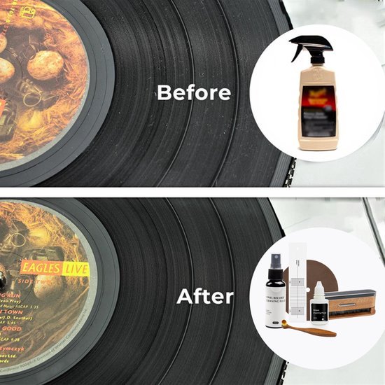 Innovaland - Platenborstel Premium Set - Antistatisch - Platenreiniger - LP Borstel - Vinyl Borstel - Vinyl Reiniger - LP schoonmaakset - LP Reinigingsset -LP reiniger - Platenspeler - Vinyl Cleaning Kit - Naaldborstel Platenspeler — afbeelding 2