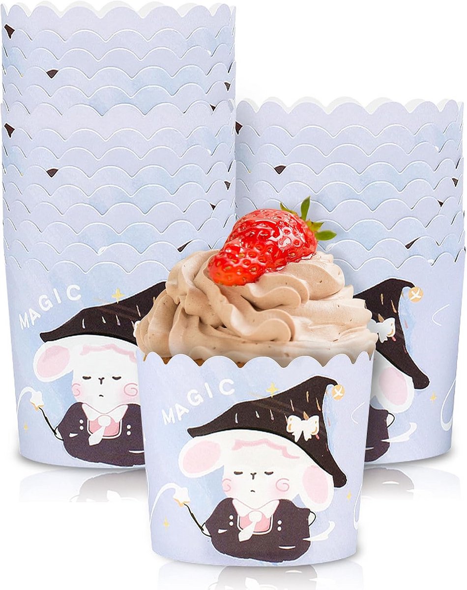 Papieren Muffinvormpjes 100 Stuks - Cupcake Bakkens voor Muffins en Gebakjes