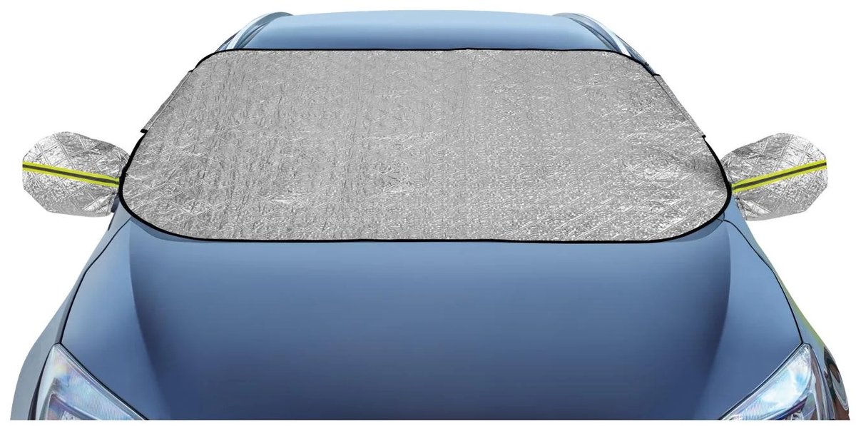 Ultimate Speed Thermo-ruitbescherming, met buitenspiegelhoezen - Geschikt voor gangbare personenauto-voorruiten en - buitenspiegels