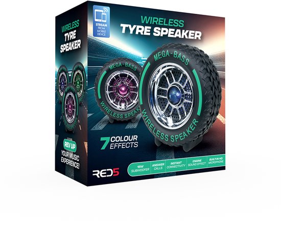 Draadloze Band Speaker - Bluetooth Speaker in Banden Design - Krachtig Geluid - Stoer & Decoratief — afbeelding 4