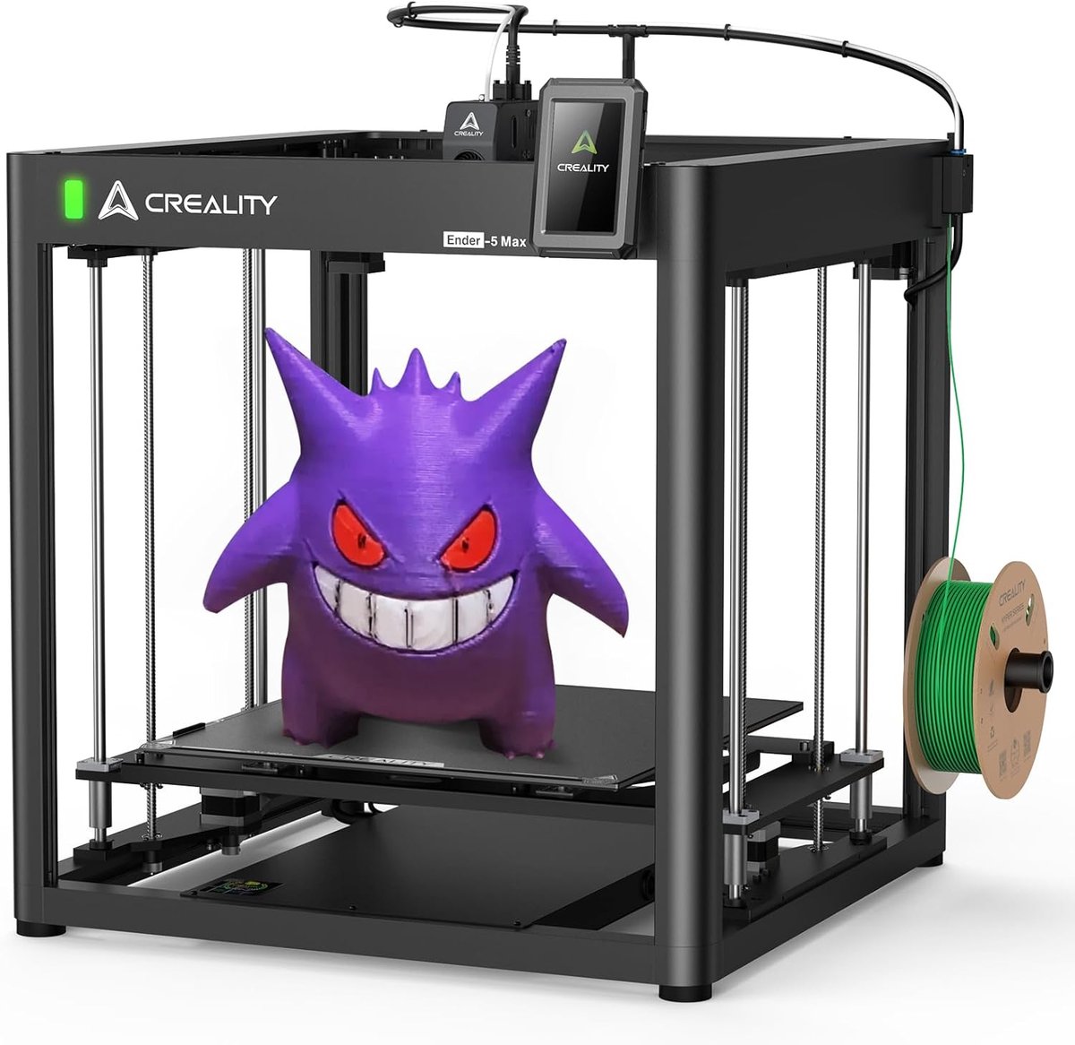 Creality Ender-5 Max 3D-printer - 64-punts automatische bednivellering - Dubbele Z-as - 700 mm/s ultrasnel printen - Groot bouwvolume van 400 x 400 x 400 mm - Nauwkeurige FDM-printing bij 300°C hoge temperatuur