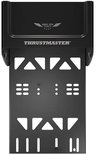 Achterkant van een zwarte metalen Thrustmaster Flying Clamp tafelklem met logo.