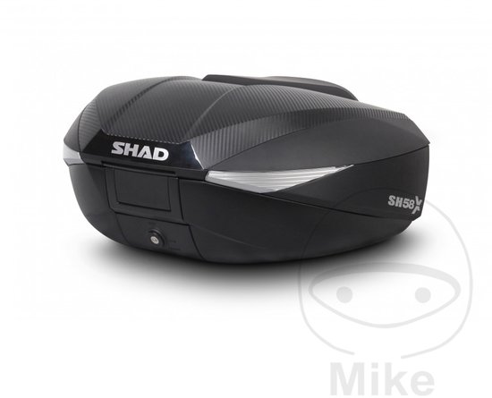 topkoffer verstelbaar volume 46l 52l 58l carbon zwart shad sh58x voor motor scooter