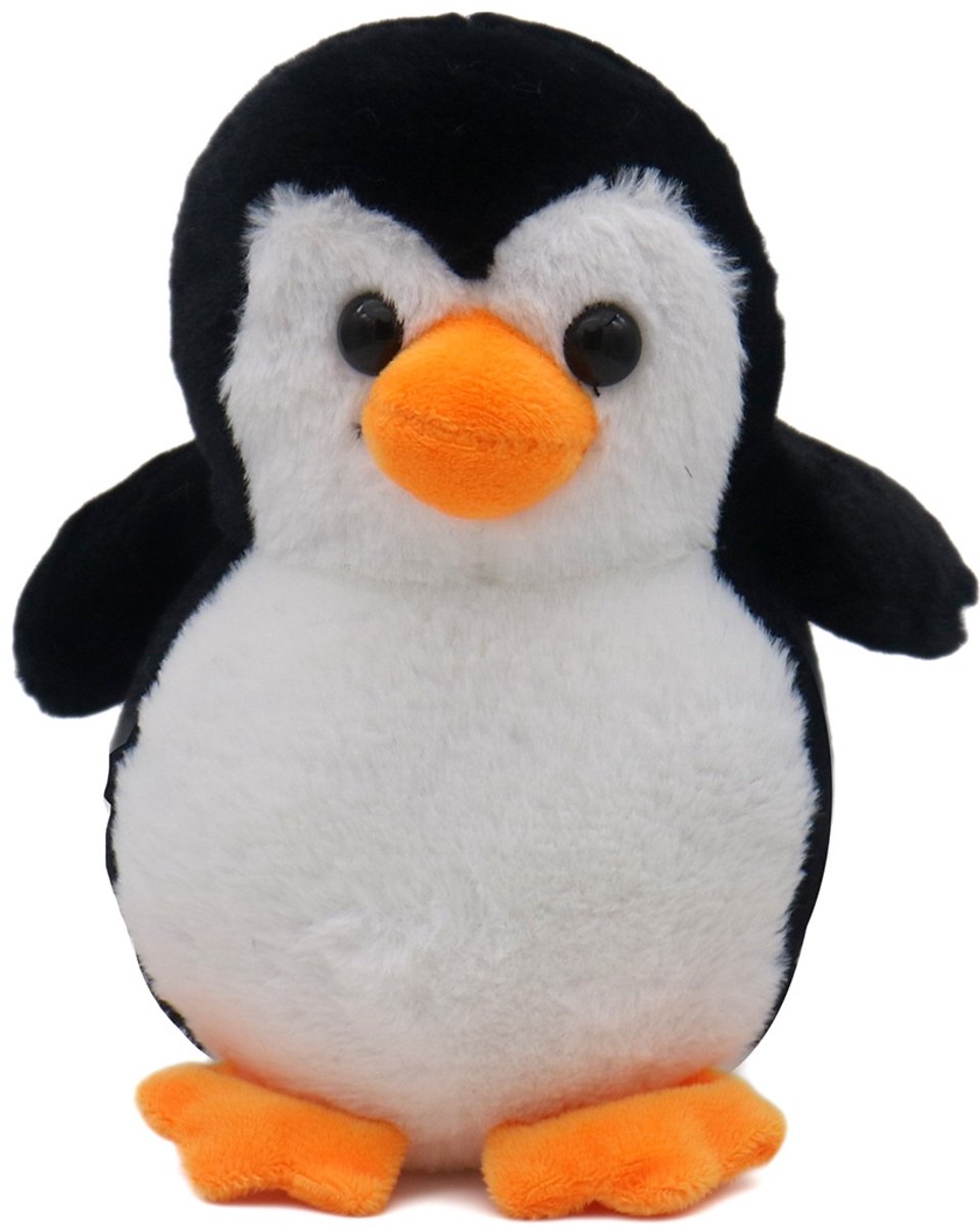 Pluche knuffel - pinguïn - 21 cm