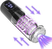 Niko – Blowjob Simulator met Zuig-, Stoot- & Rotatiefunctie – 9 Standen – Automatische Masturbator voor Mannen – Pocket Pussy – IPX7 Waterdicht – USB Oplaadbaar – LCD Display